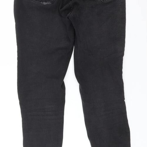 Nutmeg Womens Black  Cotton Skinny Jeans Size 12 L28 in Regular