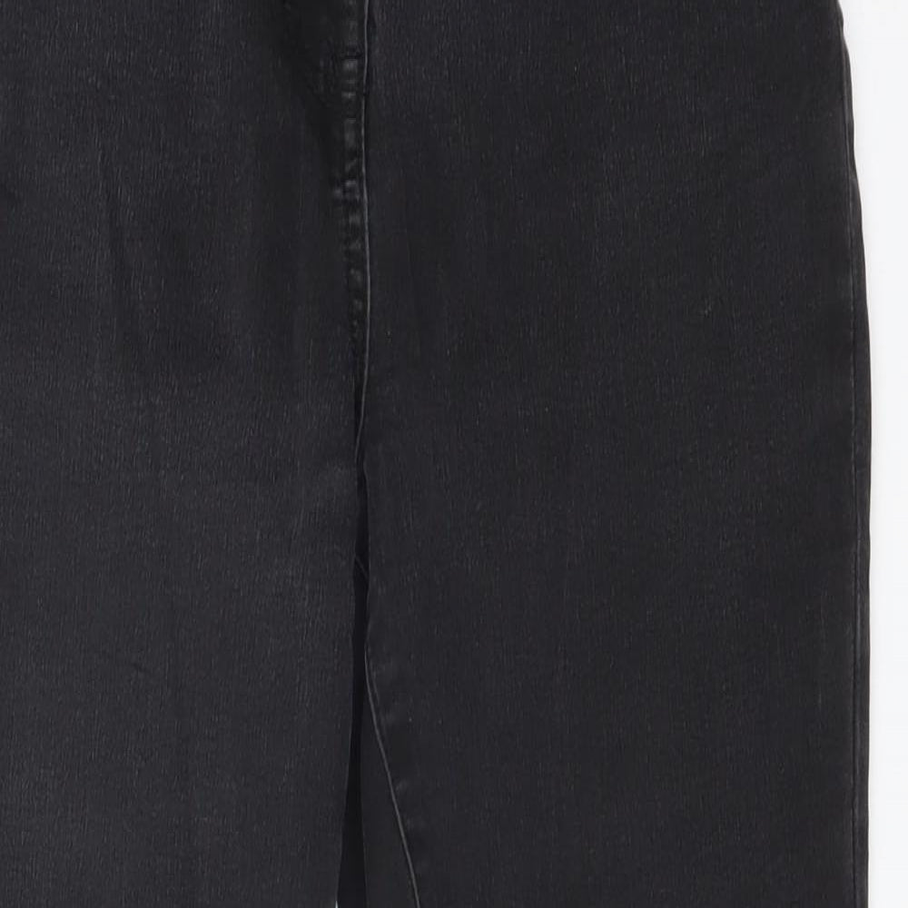 Nutmeg Womens Black  Cotton Skinny Jeans Size 12 L28 in Regular