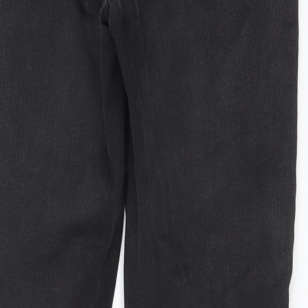 Nutmeg Womens Black  Cotton Skinny Jeans Size 12 L28 in Regular