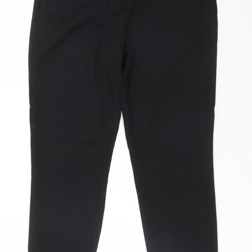 TU Womens Black  Polyester Dress Pants Trousers Size 12 L26 in Regular
