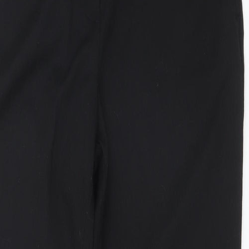 TU Womens Black  Polyester Dress Pants Trousers Size 12 L26 in Regular