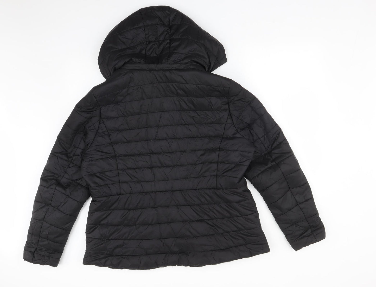 F&F Womens Black   Puffer Jacket Coat Size 16