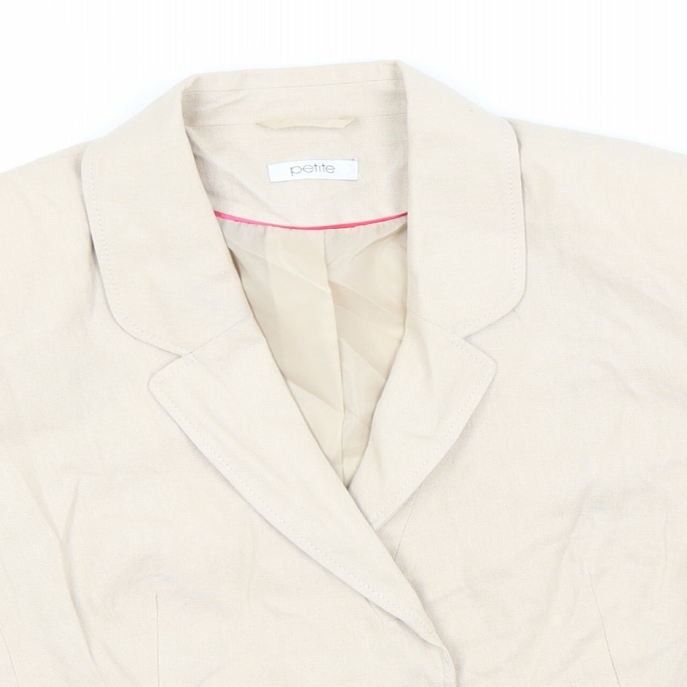BHS Womens Beige   Jacket Blazer Size 14