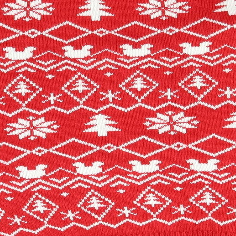 Disney Mens Red Round Neck Fair Isle Acrylic Pullover Jumper Size M   - Christmas, Mickey Mouse