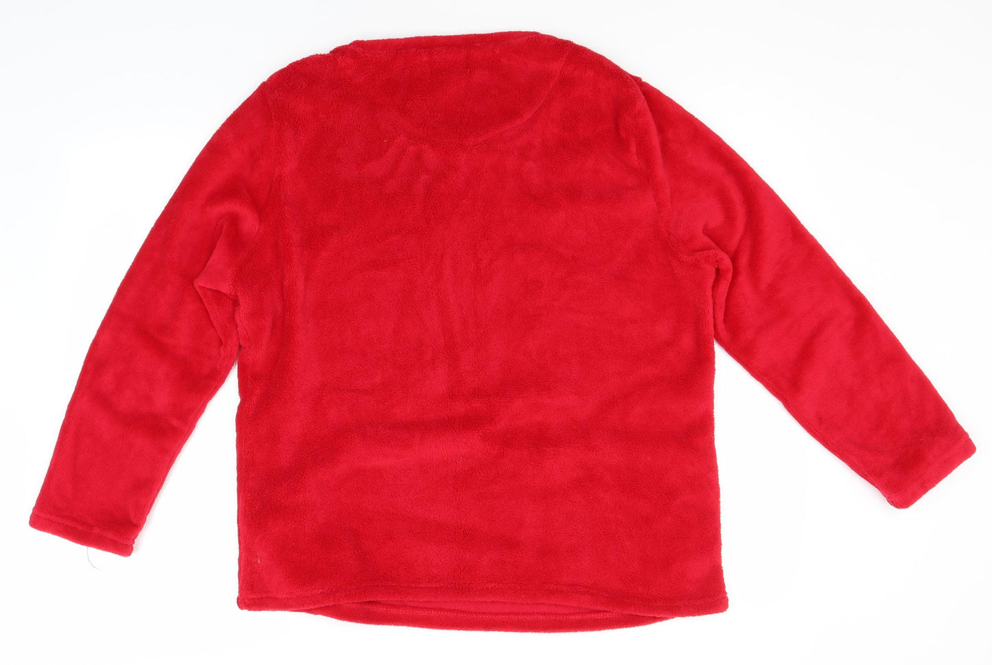 Primark Womens Red Round Neck  Polyester Pullover Jumper Size 14