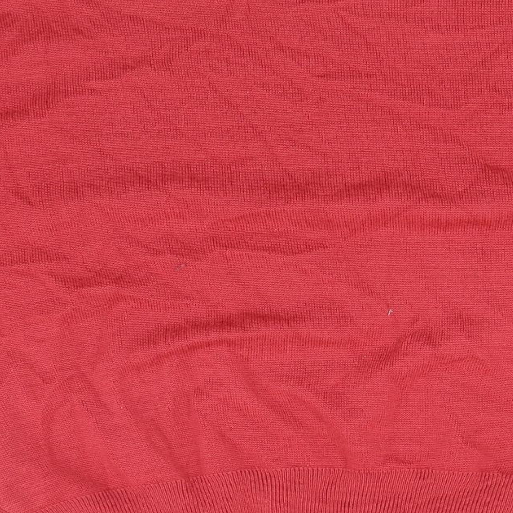 Gabicci Mens Red Round Neck  Wool Pullover Jumper Size XL