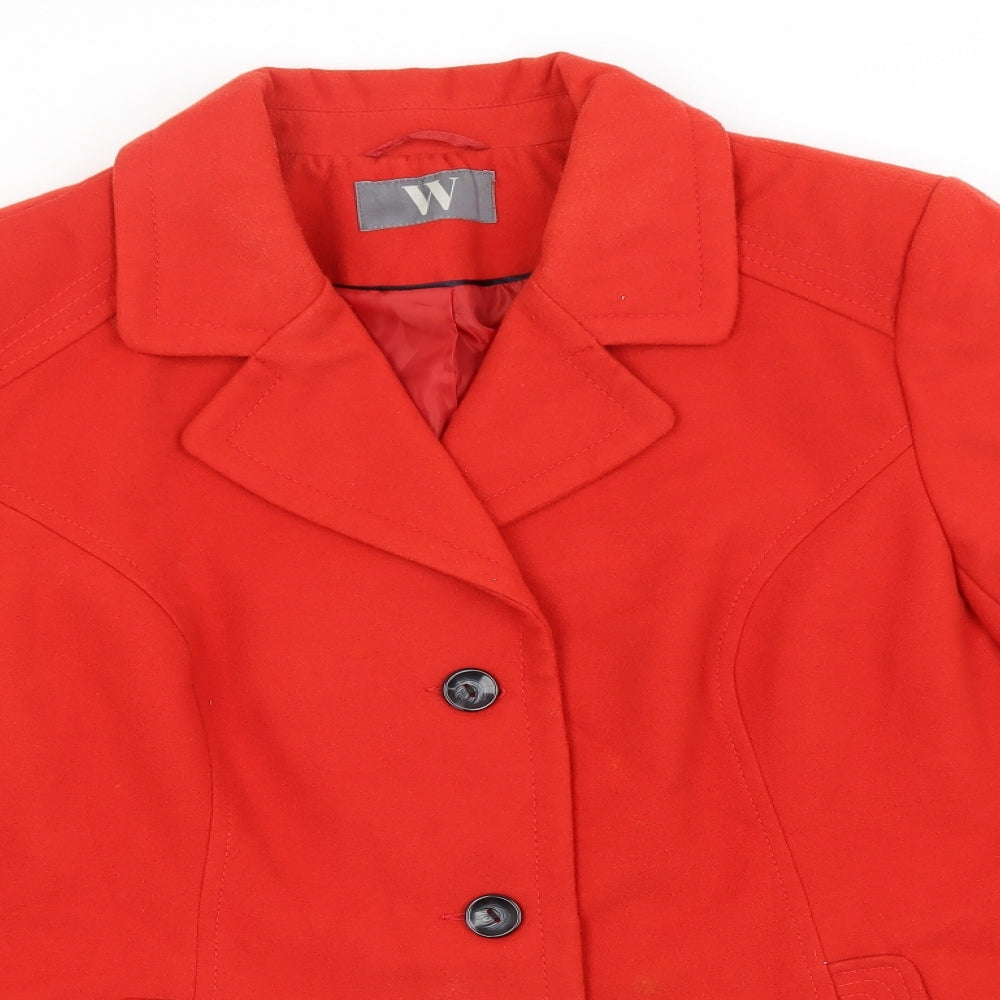 BHS Womens Orange   Overcoat Coat Size 22