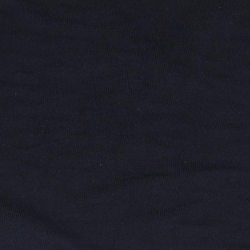 EWM Womens Blue Round Neck  Acrylic Cardigan Jumper Size 10
