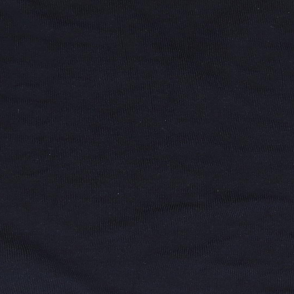 EWM Womens Blue Round Neck  Acrylic Cardigan Jumper Size 10