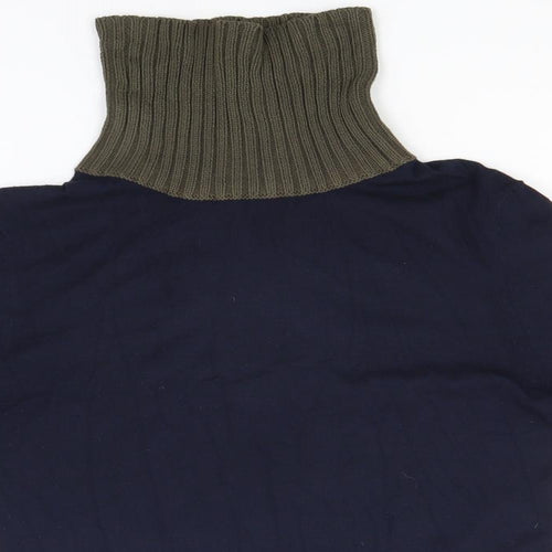 GOLFINO Womens Blue Roll Neck  Viscose Pullover Jumper Size 12   - Golf