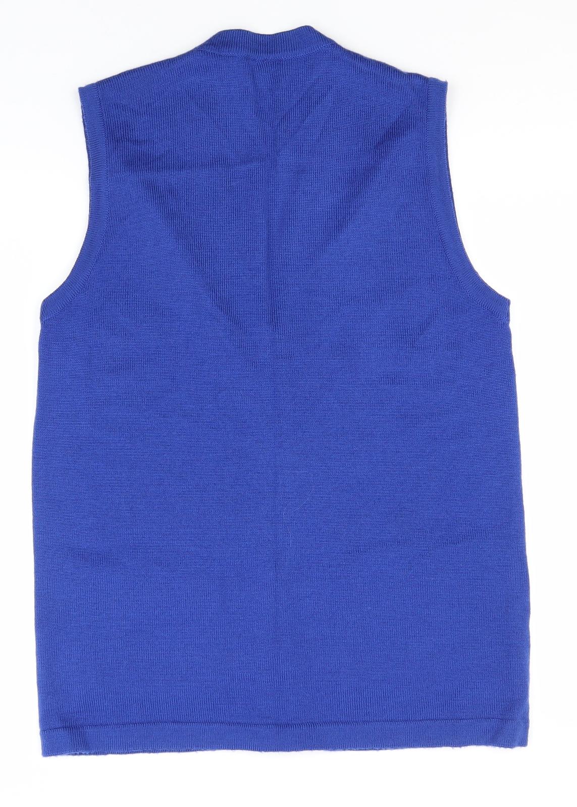 Quinn Womens Blue Round Neck   Cardigan Jumper