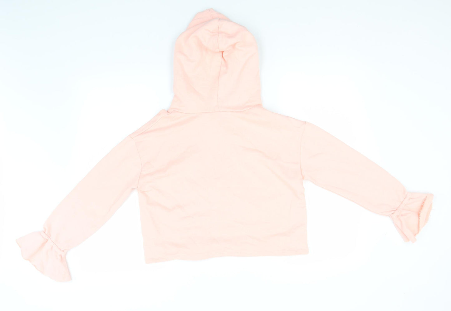 River Island Girls White  Cotton Pullover Hoodie Size 11-12 Years