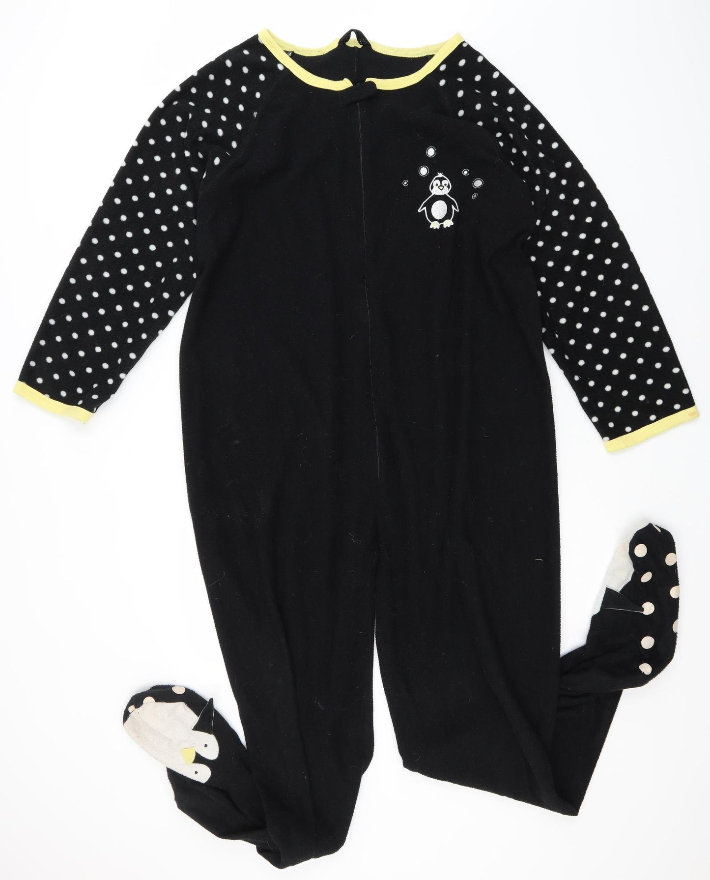 Secret Womens Black Solid Polyester  One Piece Size 12   - Penguin