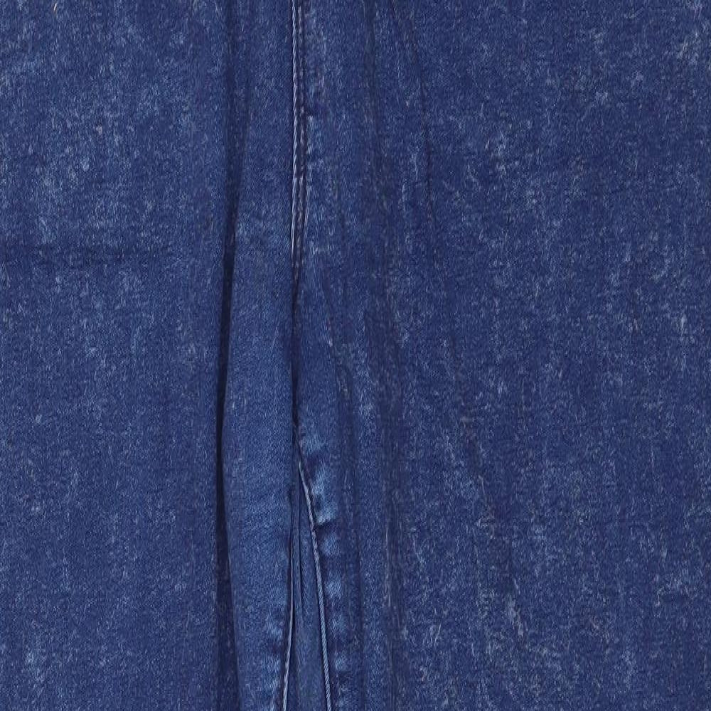 Preworn Womens Blue  Cotton Straight Jeans Size 20 L28 in Regular