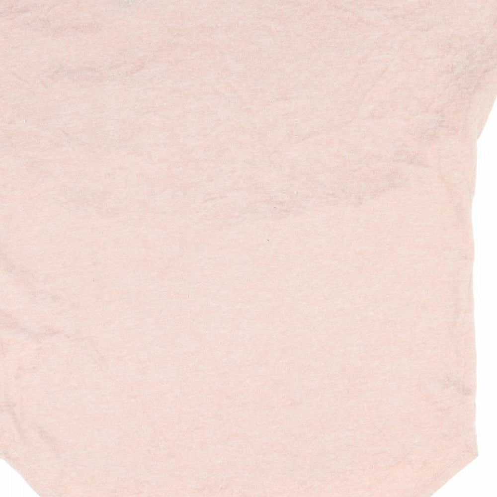 Primark Womens Grey  Polyester Basic T-Shirt Size 12 Round Neck