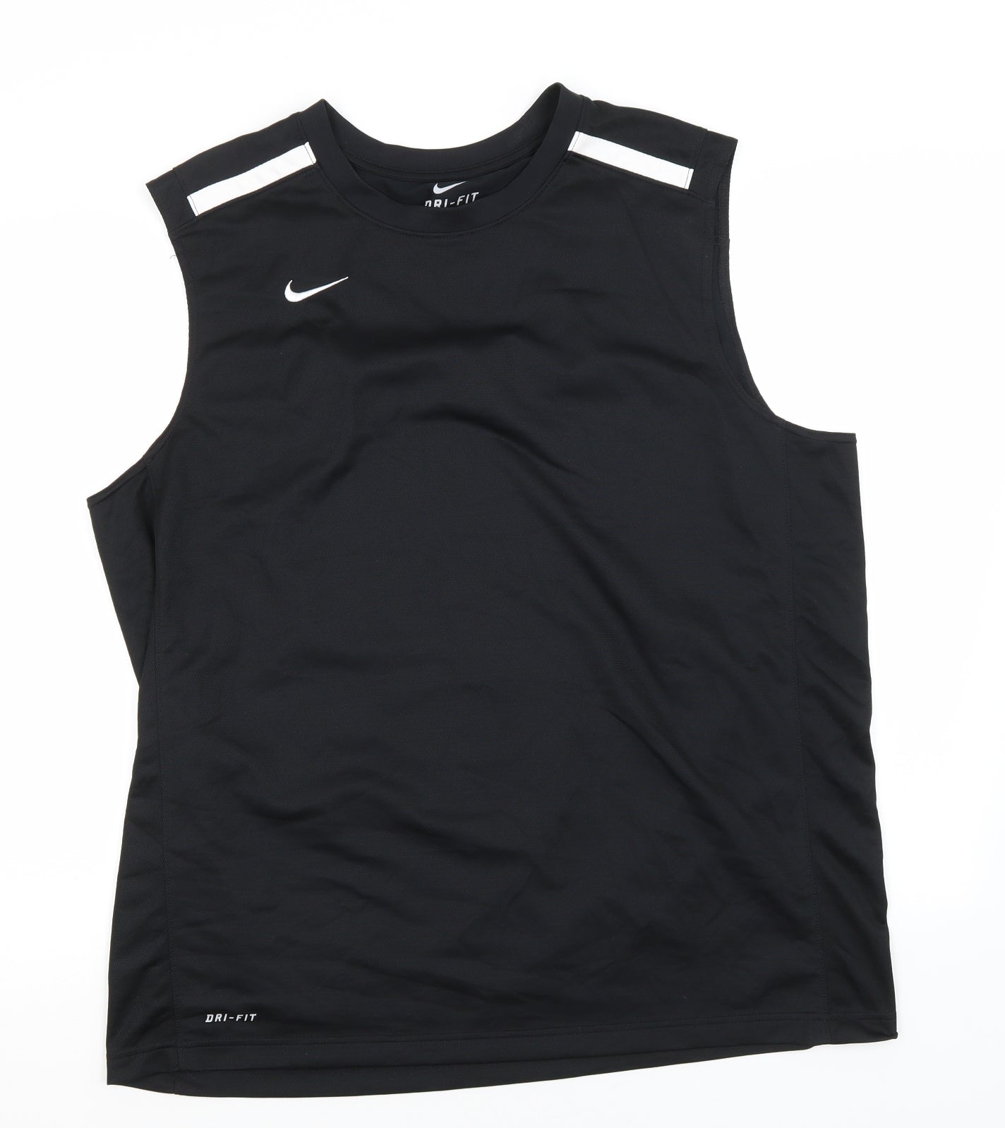 Nike Mens Black   Basic Tank Size XL Round Neck
