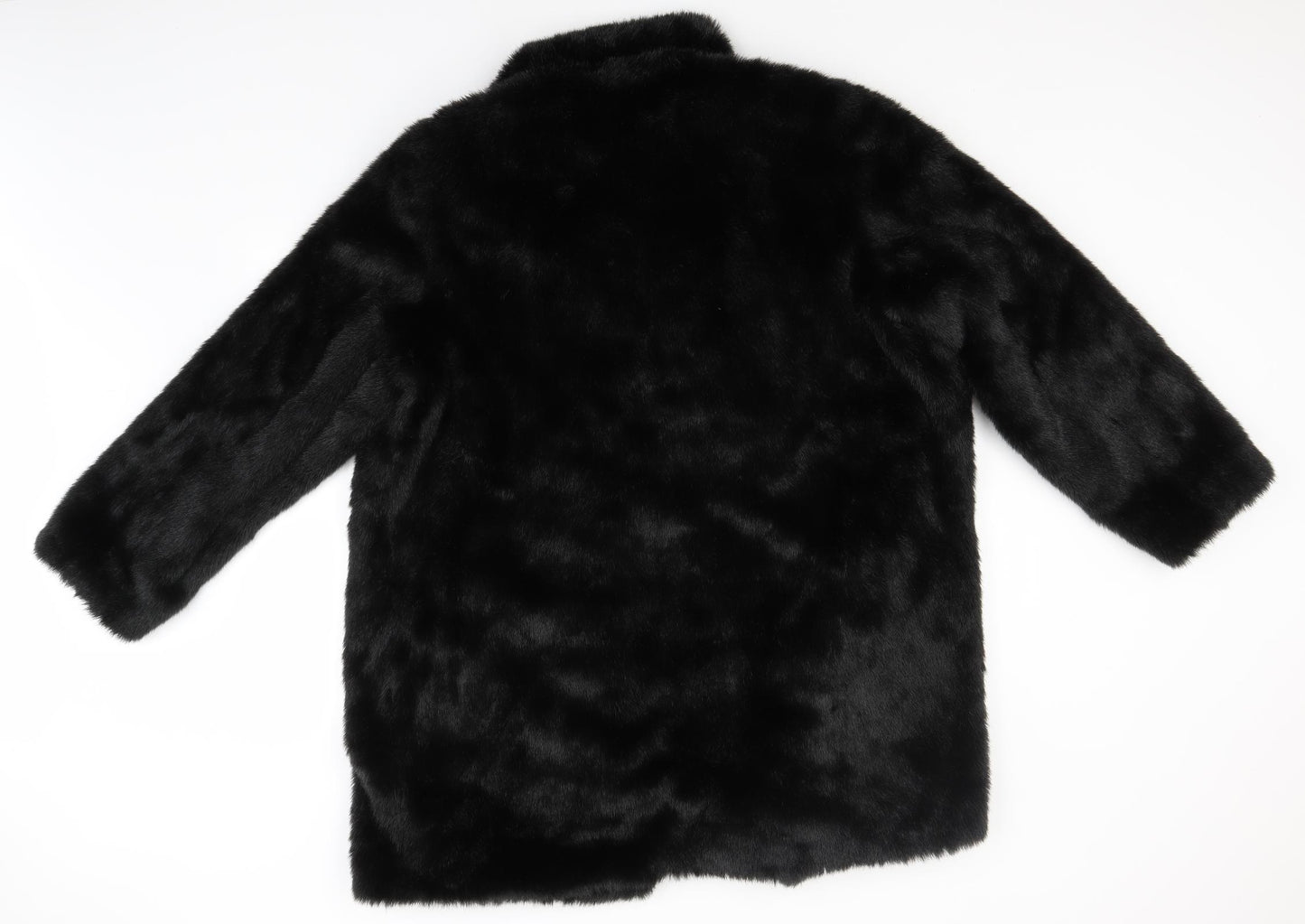 Marks and Spencer Womens Black   Overcoat Coat Size 20