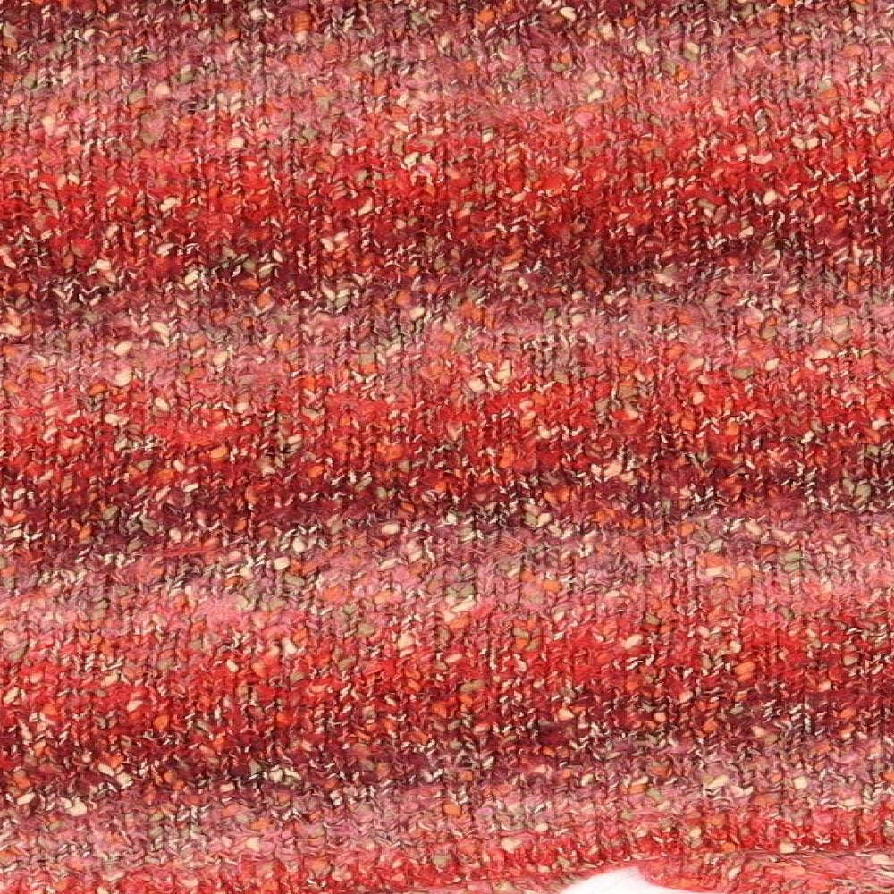 Per Una Womens Red Round Neck  Acrylic Cardigan Jumper Size XL