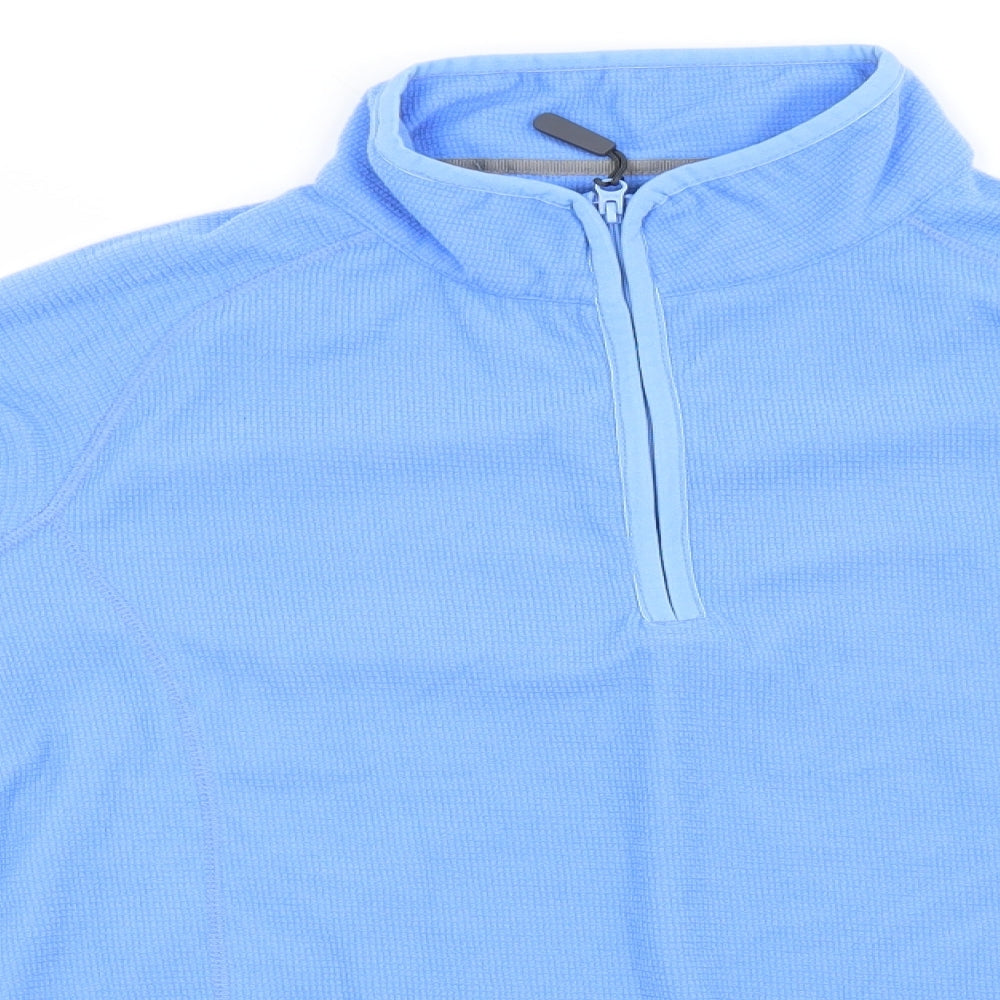 Peter Storm Womens Blue Crew Neck  Polyester Full Zip Jumper Size 18