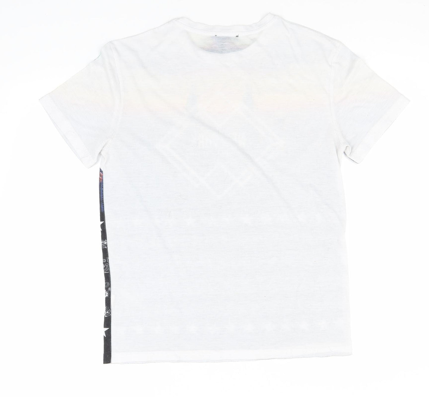 Twisted Soul Mens Multicoloured  Polyester  T-Shirt Size S Round Neck  - New York