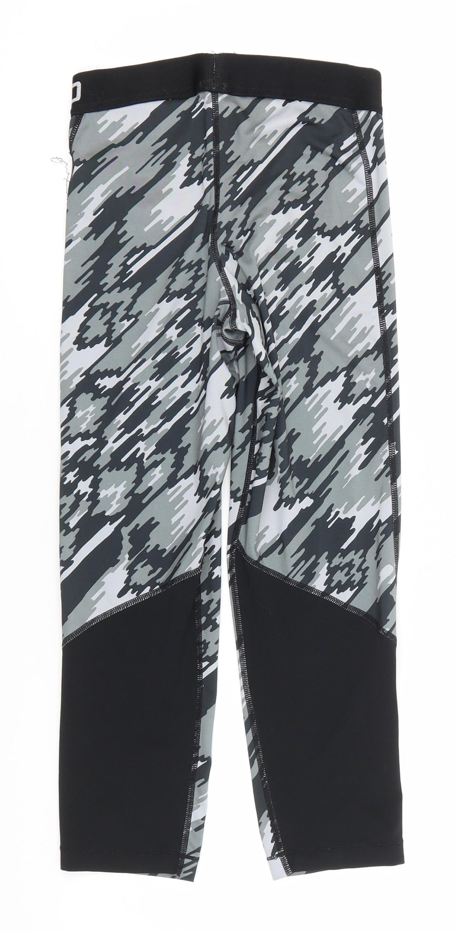 Nike Womens Grey Camouflage Polyester Compression Leggings Size XS L20 in Regular