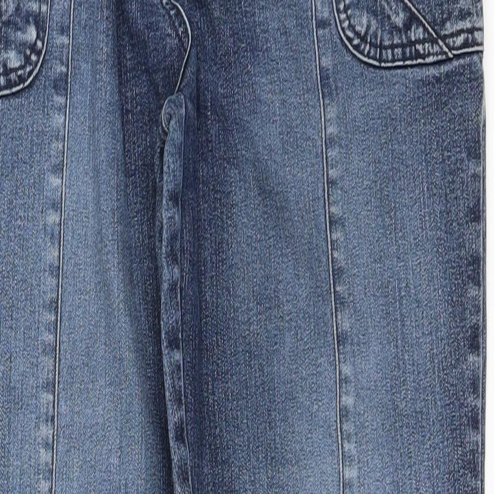 Per Una Womens Blue  Cotton Bootcut Jeans Size 12 L28 in Regular