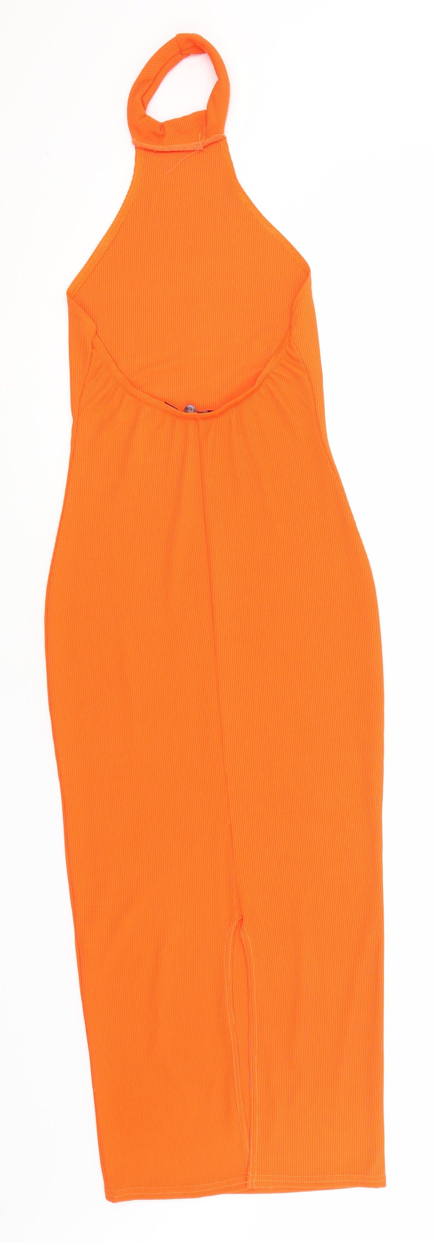 I SAW IT FIRST Womens Orange  Polyester A-Line  Size 8  High Neck