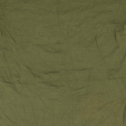 Preworn Womens Green   Basic T-Shirt  Round Neck