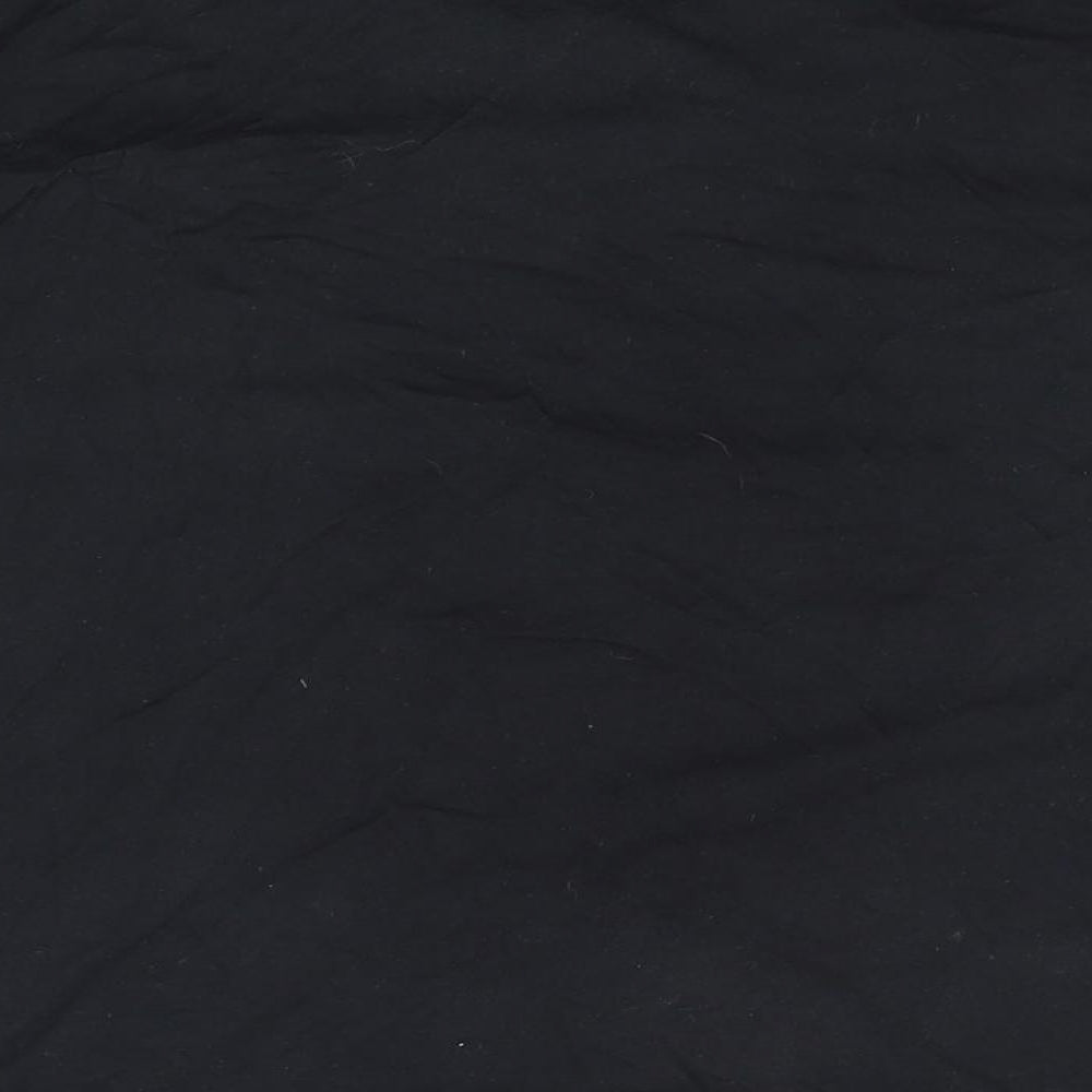George Mens Black  Cotton  T-Shirt Size 2XL V-Neck