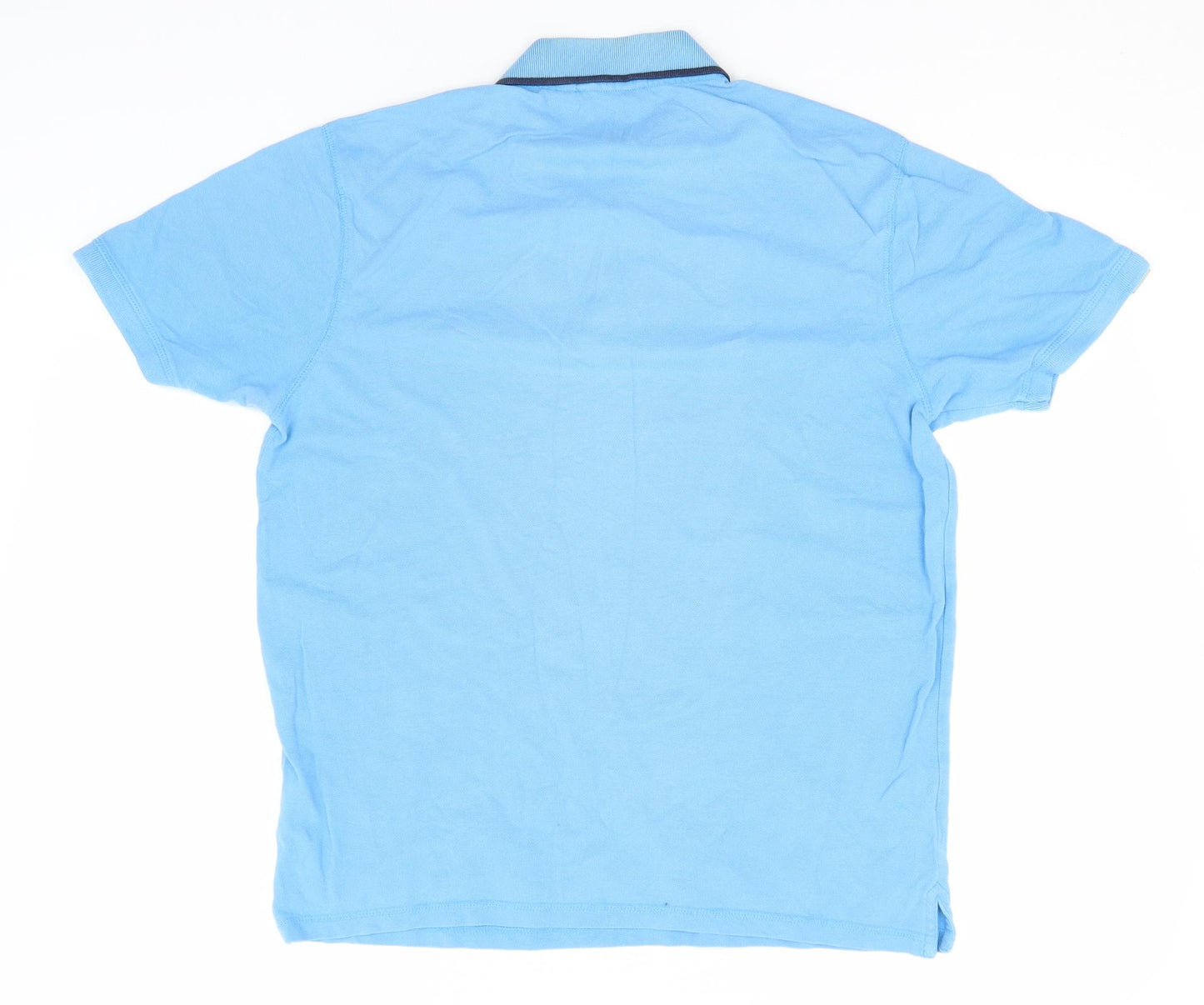 McKenzie Mens Blue  Cotton  Polo  Collared