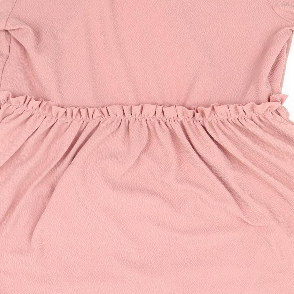 PRETTYLITTLETHING Womens Pink   Jacket Coatigan Size 14