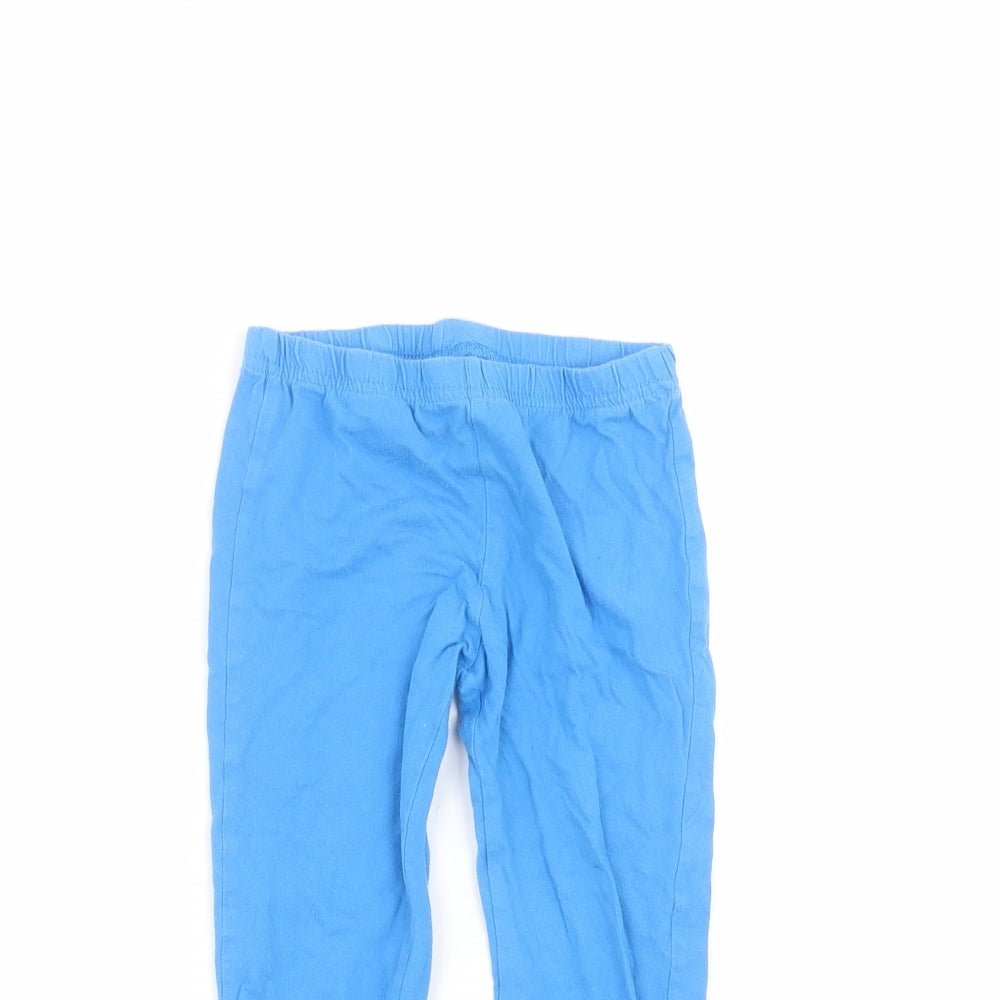 F&F Boys Blue  Cotton Sweatpants Trousers Size 2-3 Years  Regular