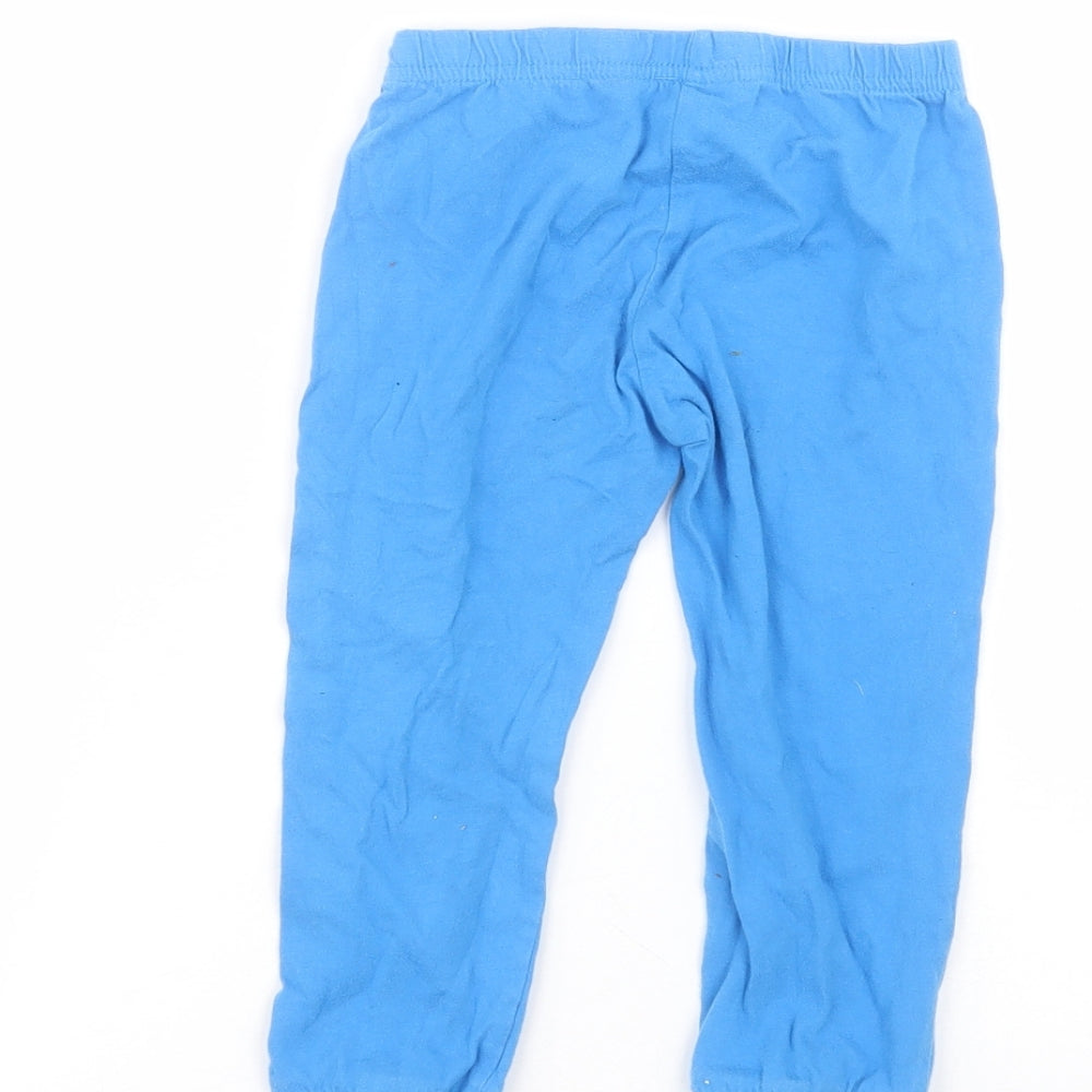 F&F Boys Blue  Cotton Sweatpants Trousers Size 2-3 Years  Regular