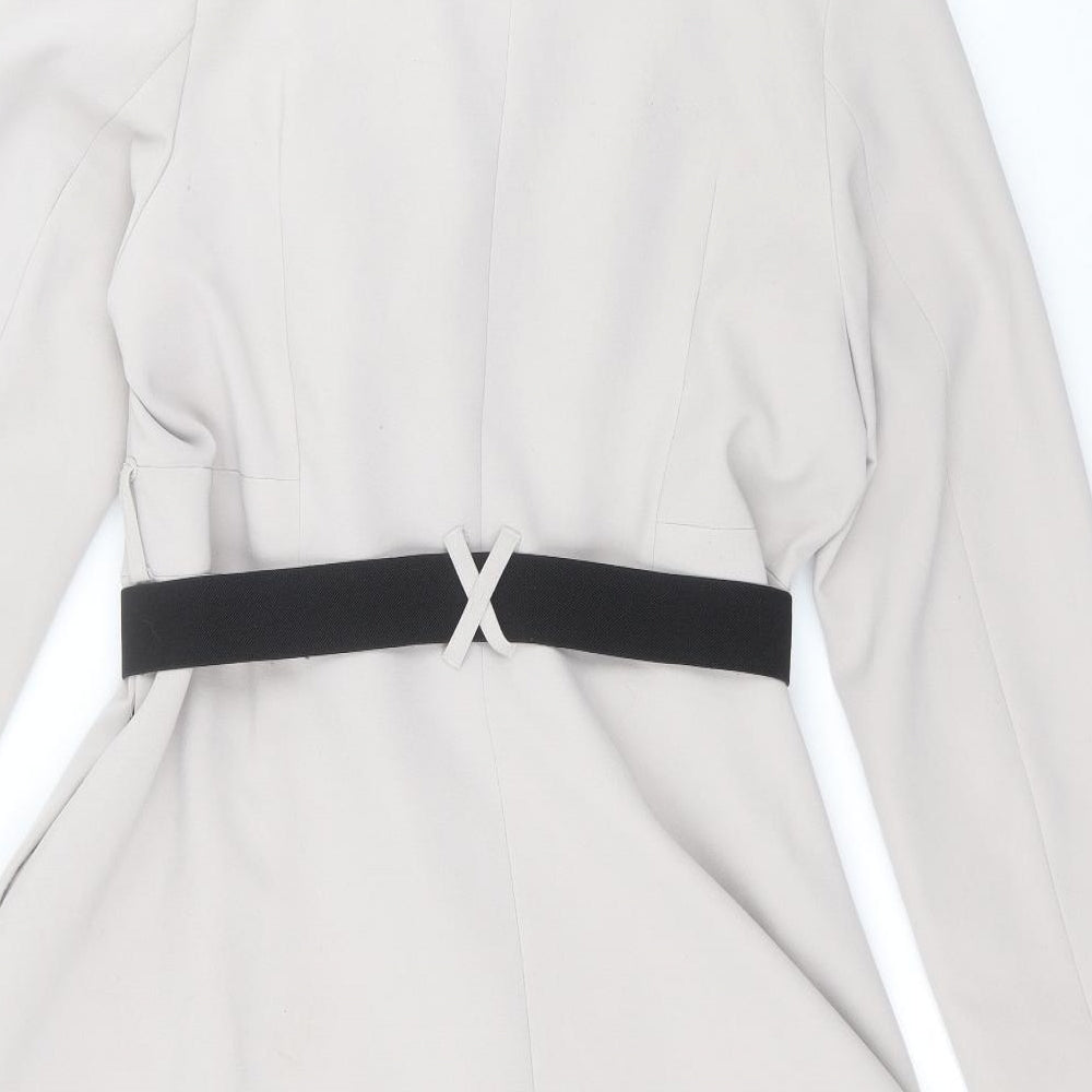 H&M Womens Grey   Parka Coat Size 14