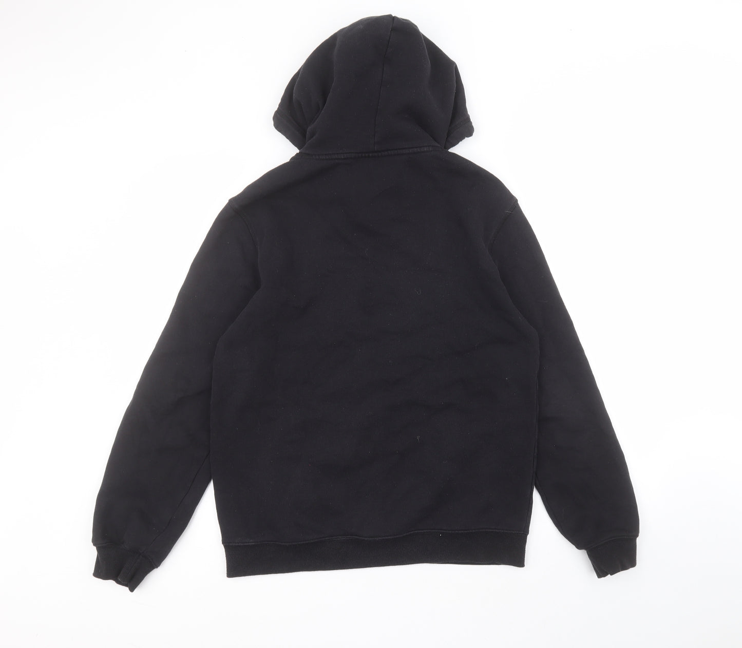 H&M Mens Black  Cotton Pullover Hoodie Size S