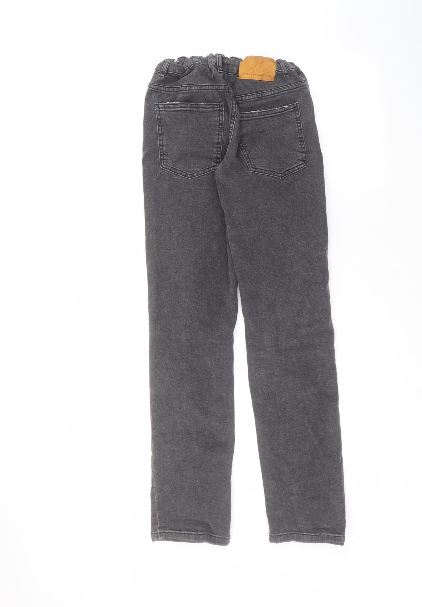 Zara Girls Black  Cotton Straight Jeans Size 11-12 Years  Regular