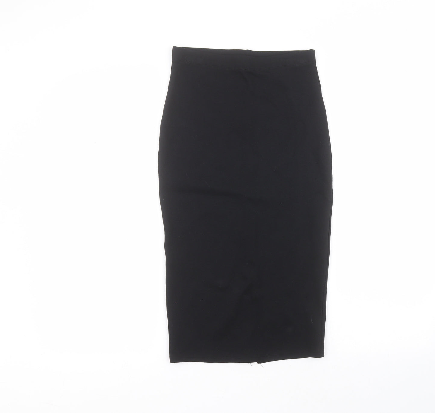 George Womens Black  Viscose A-Line Skirt Size 8  Regular