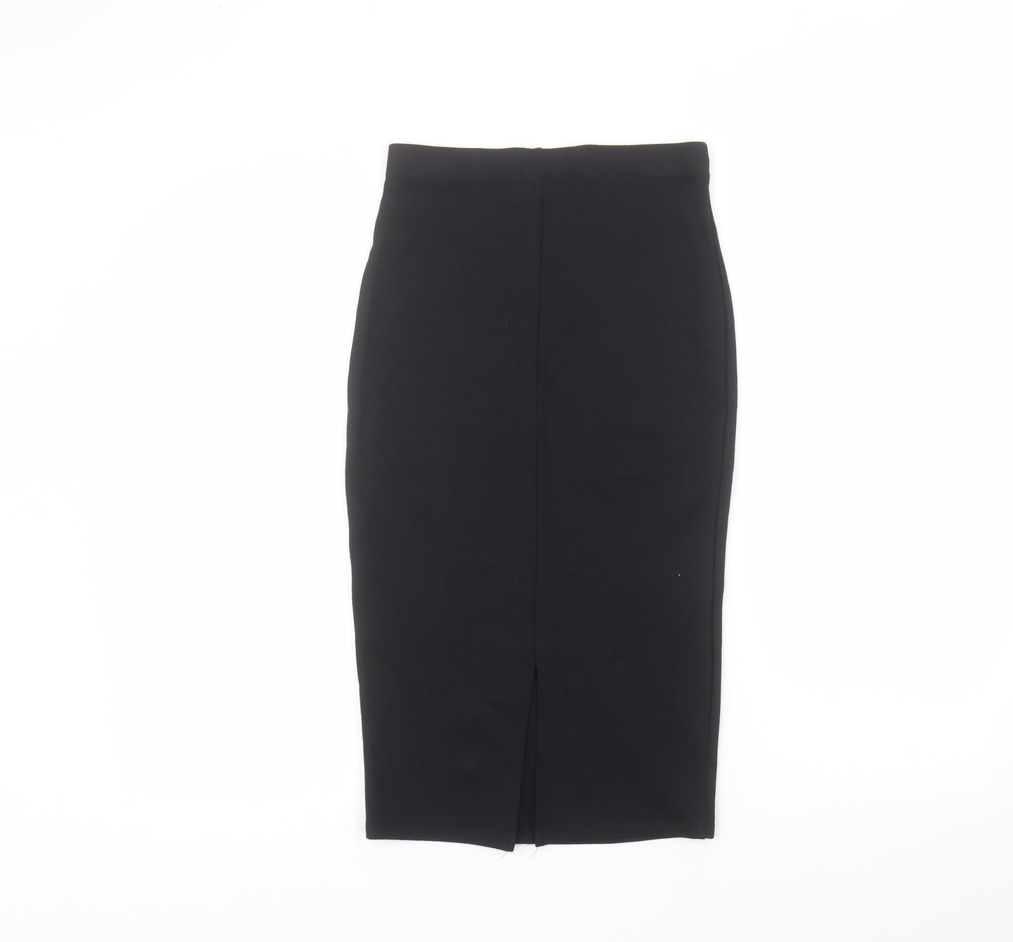 George Womens Black  Viscose A-Line Skirt Size 8  Regular
