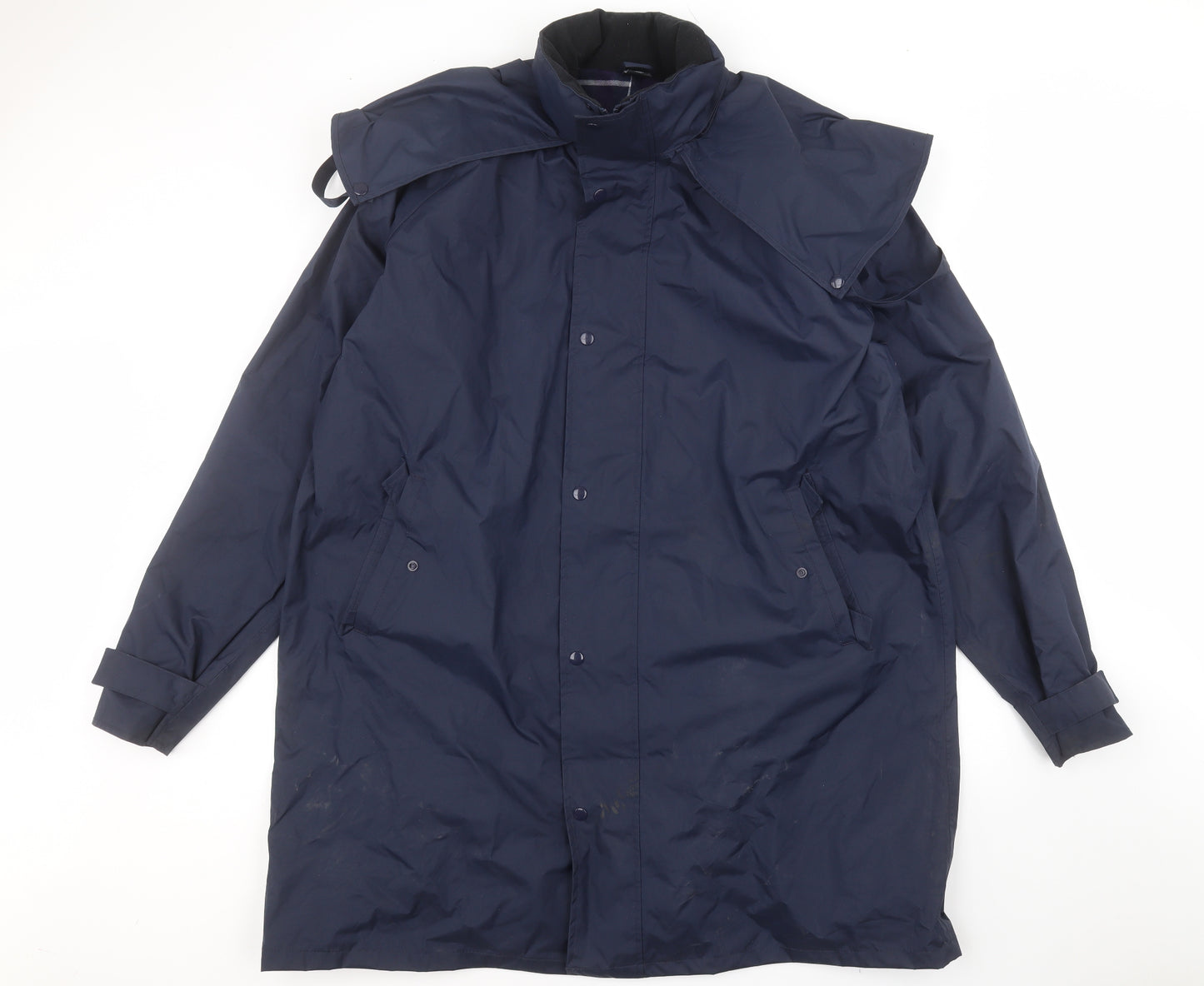 Cotton Traders Mens Blue   Pea Coat Coat Size 2XL