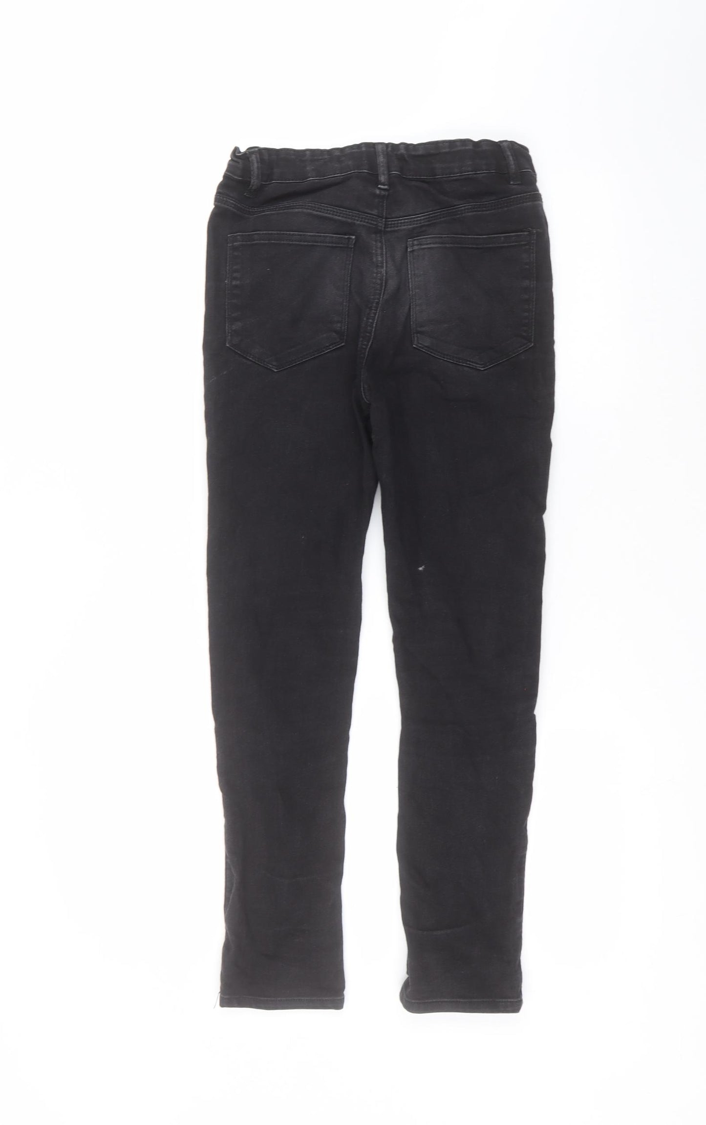 Matalan Girls Black  Cotton Skinny Jeans Size 12 Years  Regular