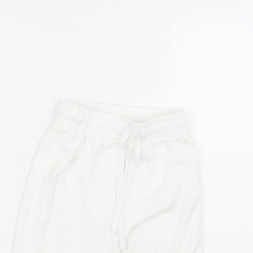 Preworn Boys White  Cotton Sweat Shorts Size 2-3 Years  Regular