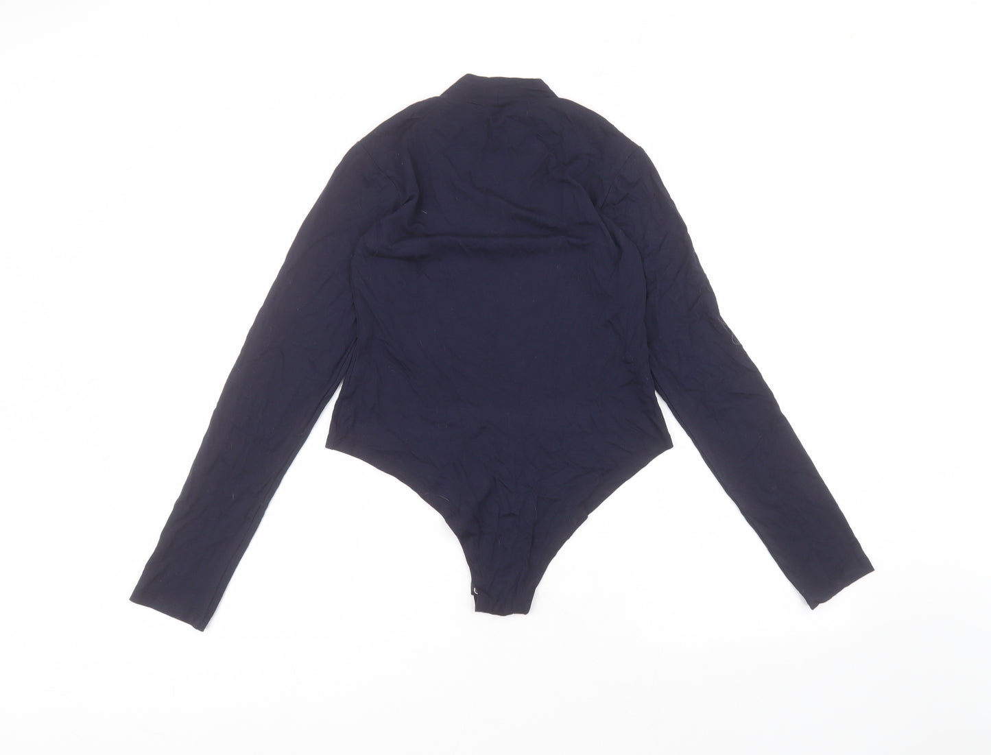 Select Womens Blue  Viscose Bodysuit One-Piece Size 10