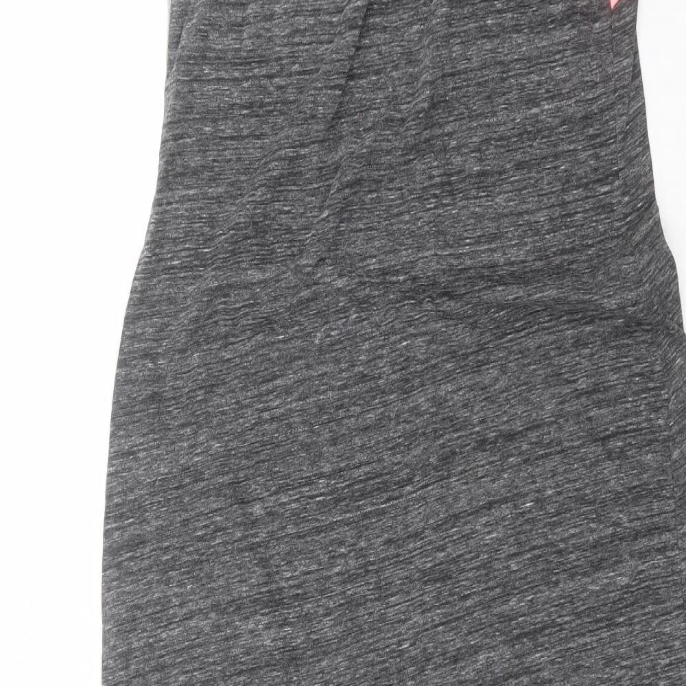 Superdry Womens Grey  Cotton Tank Dress  Size L  Round Neck