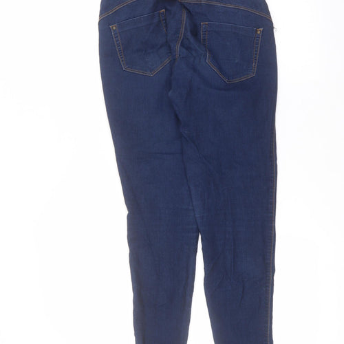 Denim & Co. Womens Blue  Cotton Skinny Jeans Size 8 L27 in Regular