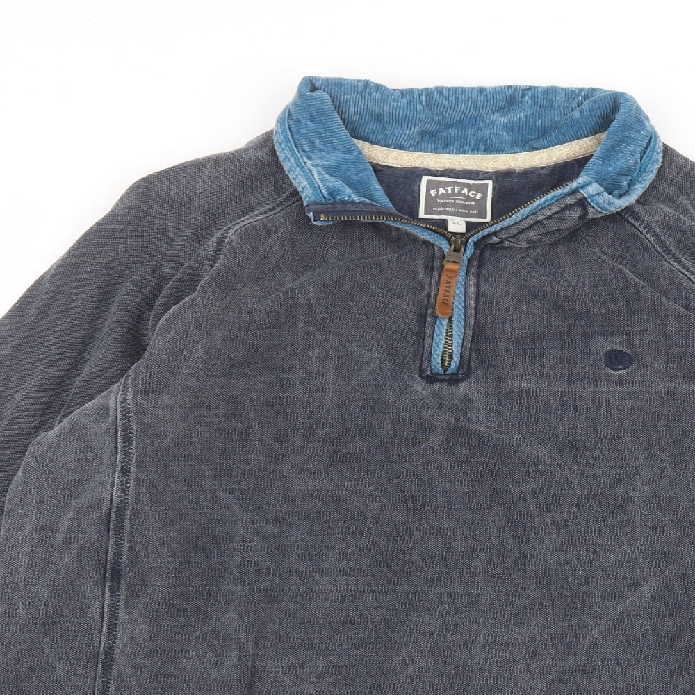 Fat Face Womens Grey Round Neck  Cotton Pullover Jumper Size XL