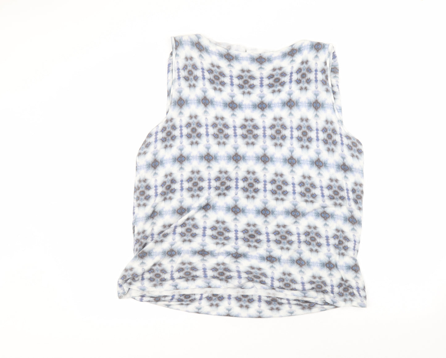 Autograph Womens White  Viscose Basic Tank Size 20 Round Neck