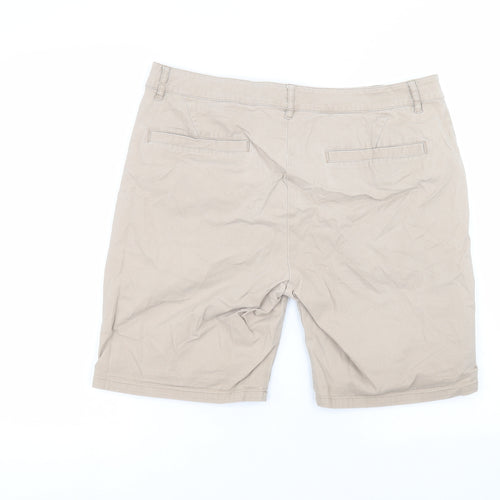 ASOS Mens Beige  Cotton Bermuda Shorts Size 34 in L6 in Regular
