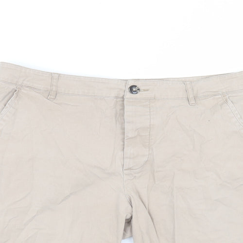 ASOS Mens Beige  Cotton Bermuda Shorts Size 34 in L6 in Regular