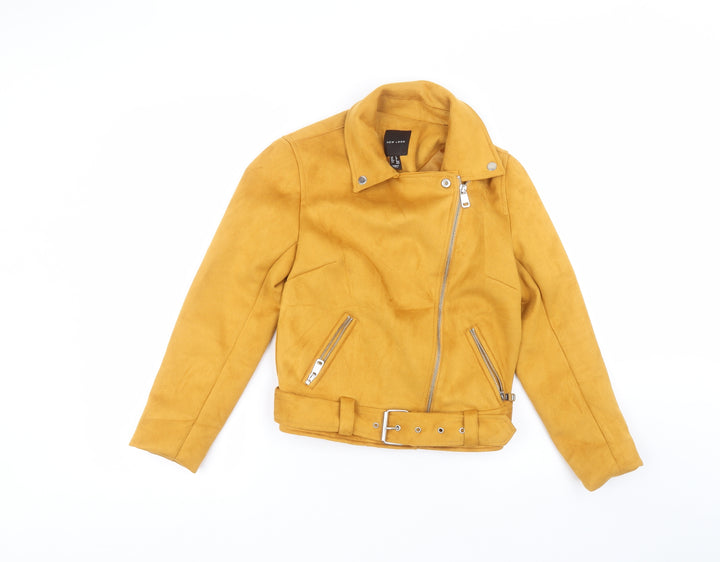 New Look Womens Orange Jacket Size 8