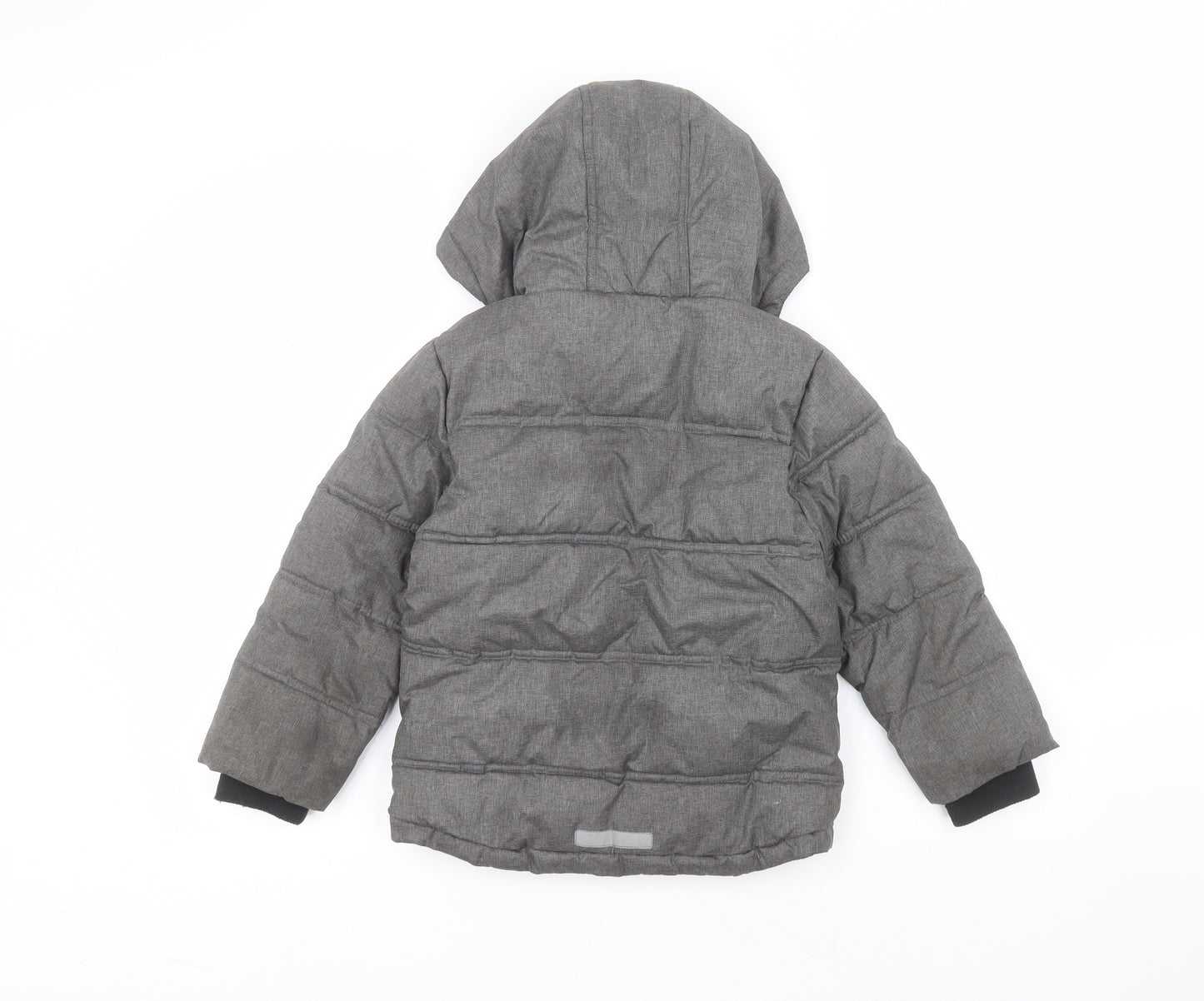 TU Boys Black   Parka Coat Size 6 Years